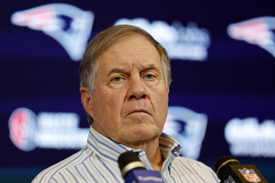 Bill Belichick and the New England Patriots parted ways in January after 24 years as the team's head coach. (Photo by Winslow Townson/Getty Images)