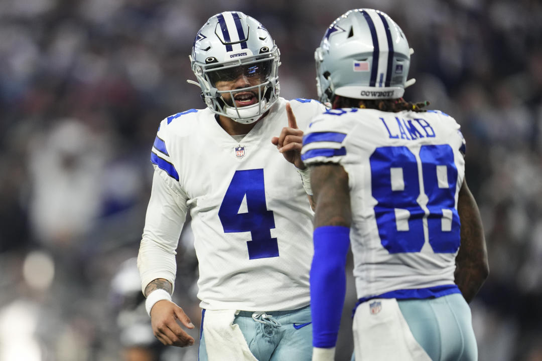 Cowboys EVP Stephen Jones offered an update on how Dak Prescott and CeeDee Lamb's contract negotiations are going. (Photo by Cooper Neill/Getty Images)