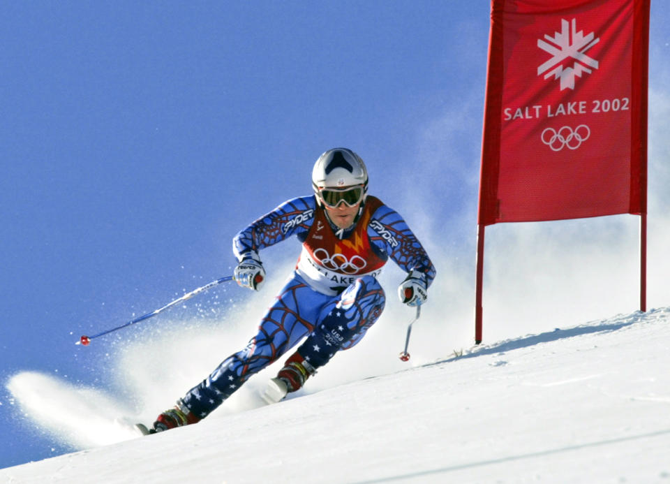 American skier Scott Macartney during the 2002 Salt Lake City Olympics. (Don Emmert/AFP via Getty Images)