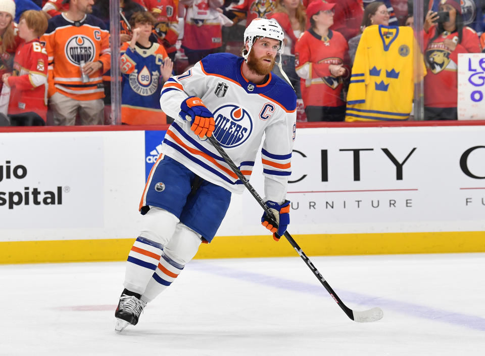 Connor McDavid #97 of the Edmonton Oilers 