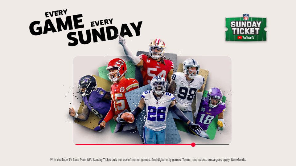 NFL Sunday Ticket on YouTube TV