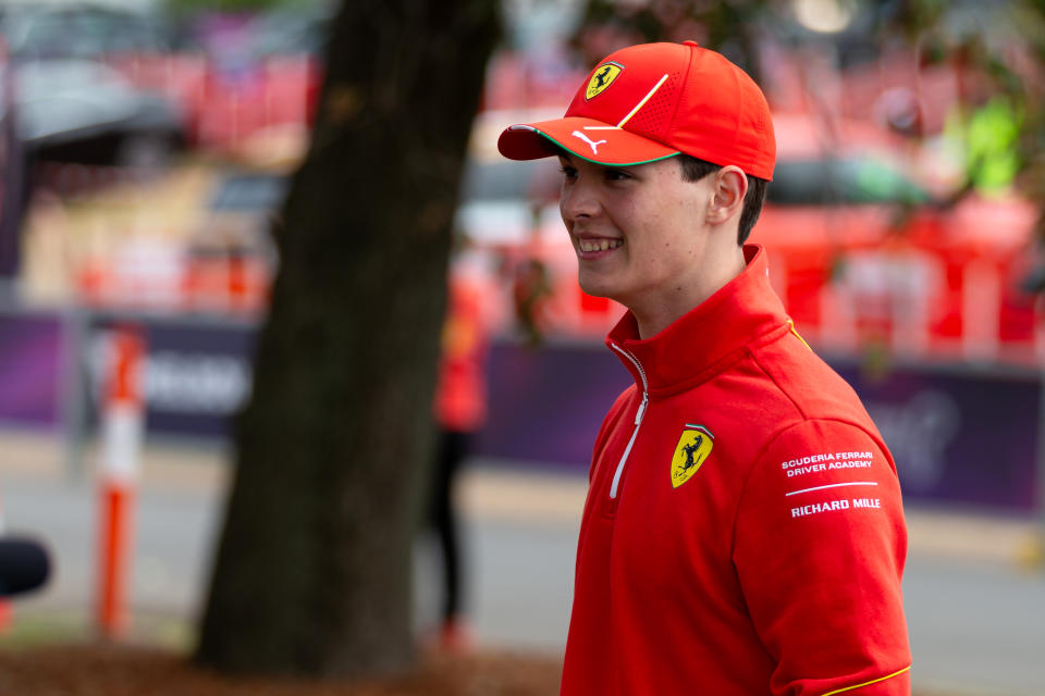 ALBERT PARK, AUSTRALIA - MARCH 23: Ollie Bearman walks into Melbourne Walk during the 2024 Rolex Australian Formula One Grand Prix at the Melbourne Grand Prix Circuit on March 23, 2024 in Albert Park, Australia. (Photo by Dave Hewison/Speed Media/Icon Sportswire via Getty Images)during the 2024 Rolex Australian Formula One Grand Prix at the Melbourne Grand Prix Circuit on March 23, 2024 in Albert Park, Australia. (Photo by Dave Hewison/Speed Media/Icon Sportswire via Getty Images)