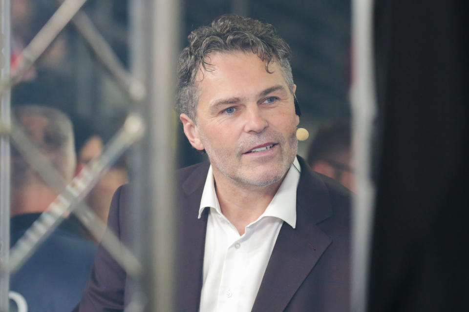 PRAGUE, CZECH REPUBLIC - 2024/05/26: Jaromir Jagr seen during IIHF Ice Hockey World Championship 2024 final match between Sweden and Poland at O2 Arena Prague, Czech Republic Final score; Switzerland 0:2 Czechia. (Photo by Grzegorz Wajda/SOPA Images/LightRocket via Getty Images)