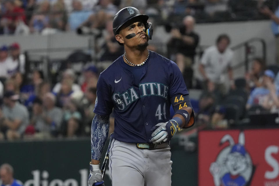 The Mariners go as Julio Rodríguez goes, and this season was an up-and-down year for the Seattle star. (AP Photo/LM Otero)