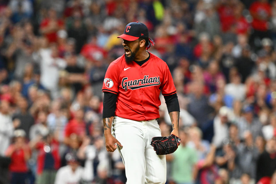 Guardians closer Emmanuel Clase has been lights out this season. (Jason Miller/Getty Images)