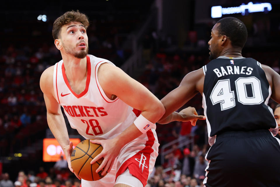 Alperen Şengün has a lucrative extension to his rookie contract. (Photo by Alex Slitz/Getty Images)