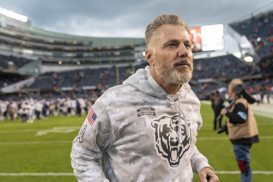 Pressure continues to ramp up on Bears coach Matt Eberflus. (Ben Hsu/Icon Sportswire via Getty Images)