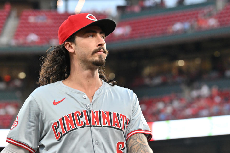 ST. LOUIS, MO - SEPTEMBER 10: Cincinnati Reds second baseman Jonathan India (6) as seen during a MLB game between the Cincinnati Reds and the St. Louis Cardinals, on September 10, 2024, at Busch Stadium, St. Louis, MO. (Photo by Keith Gillett/IconSportswire)