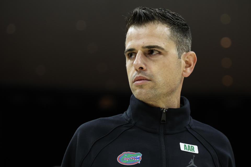 JACKSONVILLE, FLORIDA - NOVEMBER 04: Head coach Todd Golden of the Florida Gators looks on after a game against the South Florida Bulls at VyStar Veterans Memorial Arena on November 04, 2024 in Jacksonville, Florida. (Photo by James Gilbert/Getty Images)