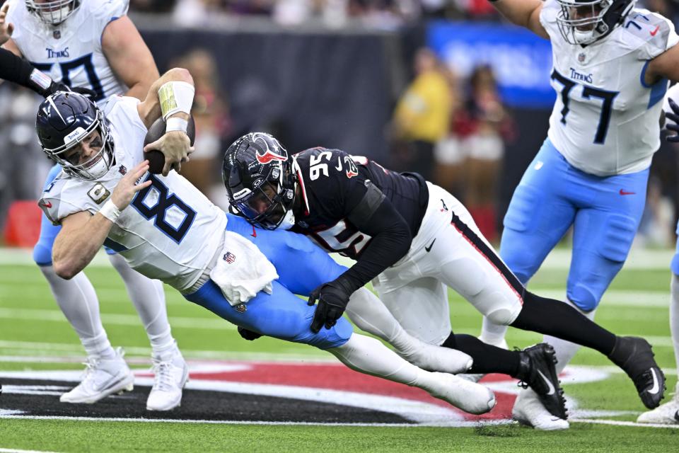 Houston abused Will Levis, but the Titans hung tough anyway. (Maria Lysaker)