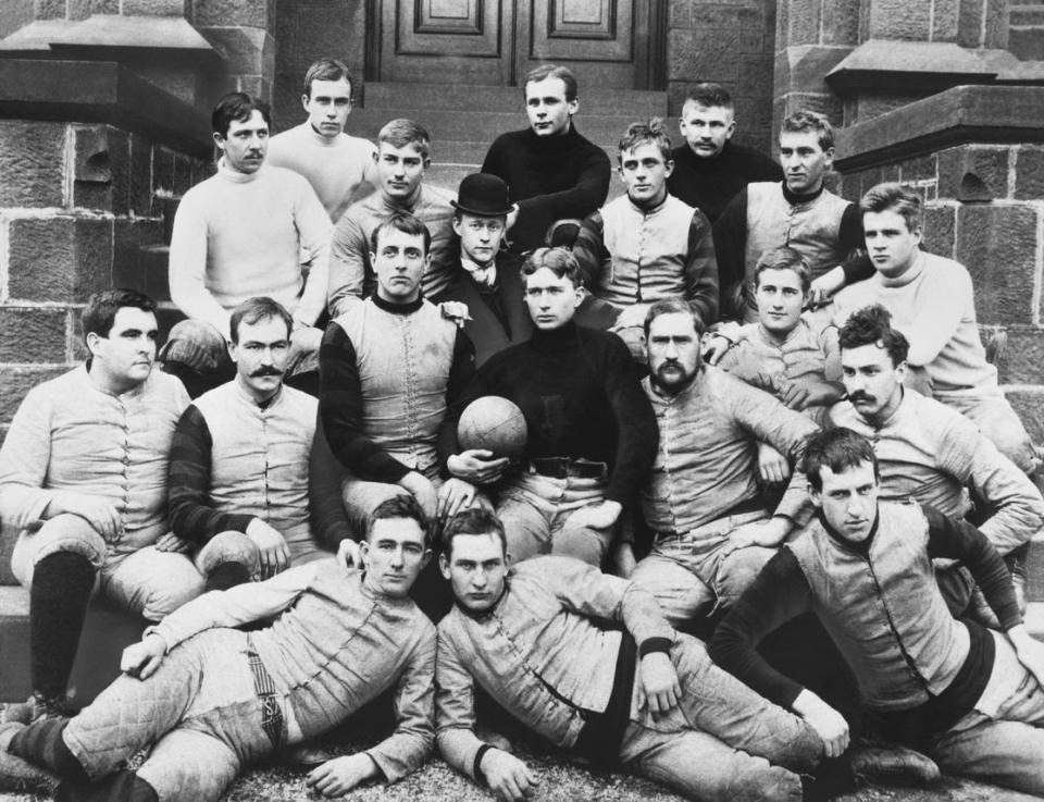 The 1891 Rutgers football team, which is the farthest back we could find. (FJ Higgins/Underwood Archives/Getty Images)