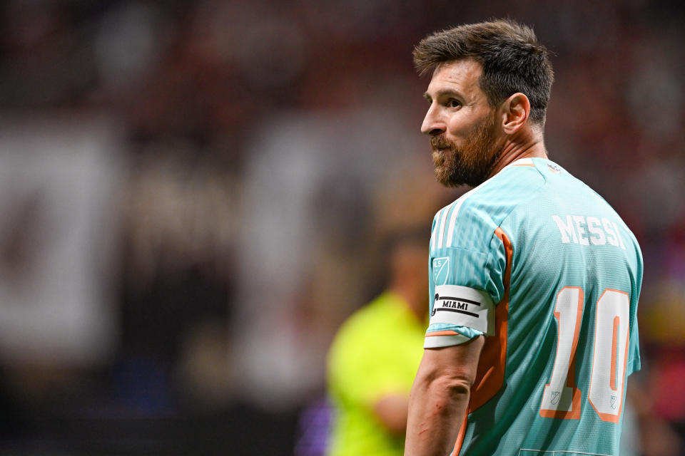 Can Messi and top-seeded Miami avoid the upset? (Rich von Biberstein/Icon Sportswire via Getty Images)