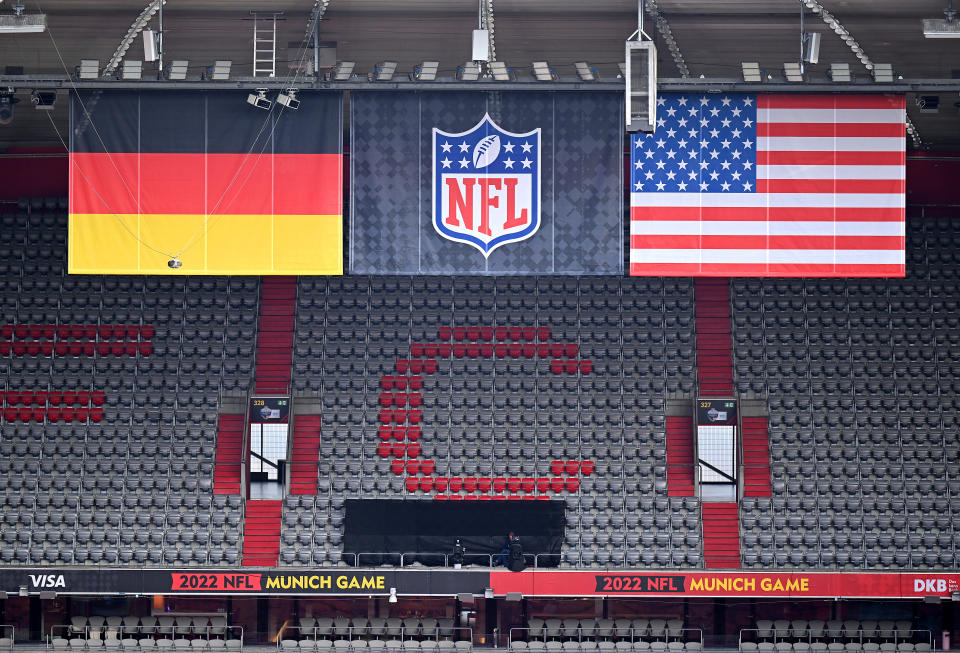 Allianz Arena prior to the Seahawks-Buccaneers game in 2022. (Sebastian Widmann/Getty Images)