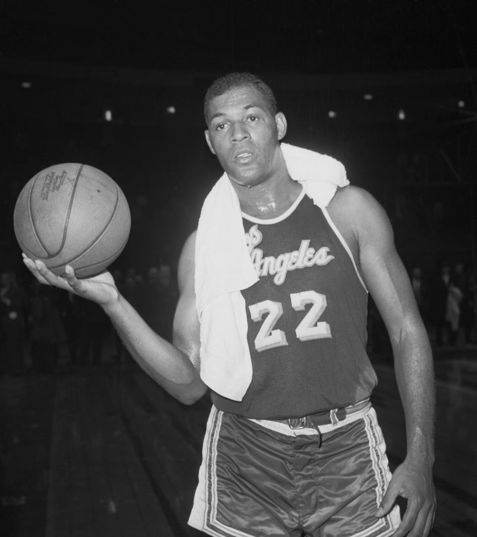 Baylor after his historic game. (Bettmann Archive/Getty Images)