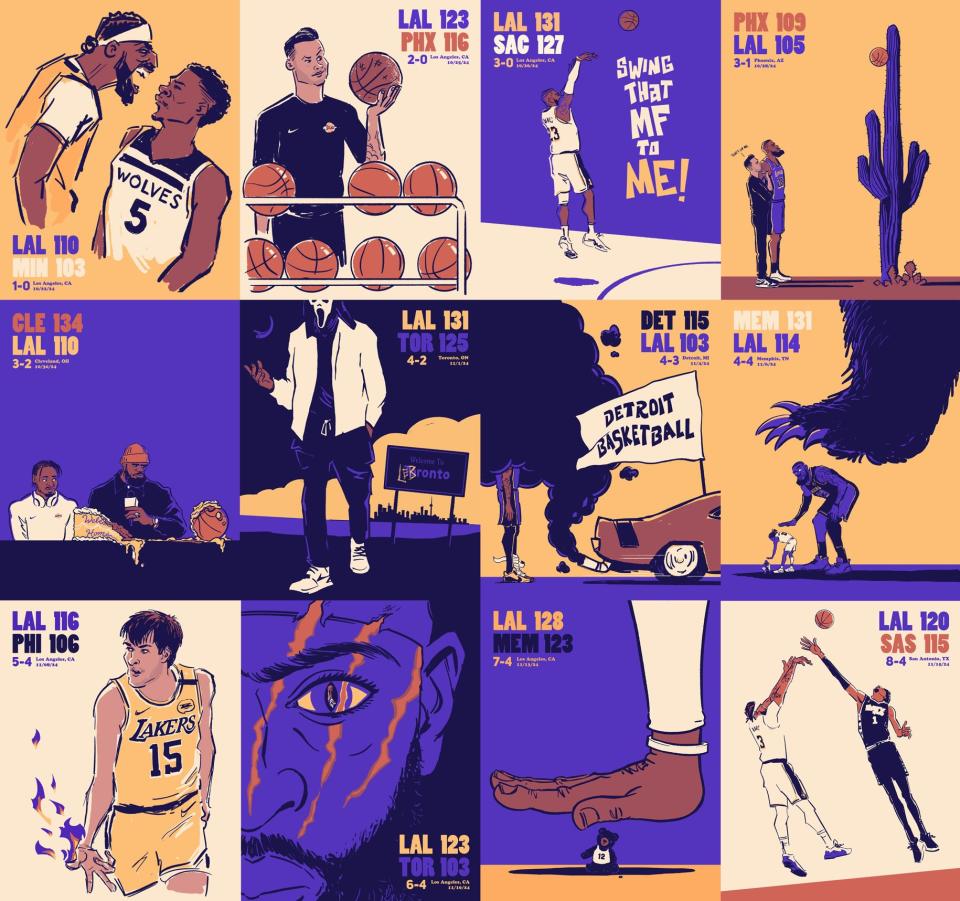 The first 12 illustrations of the season. (X)