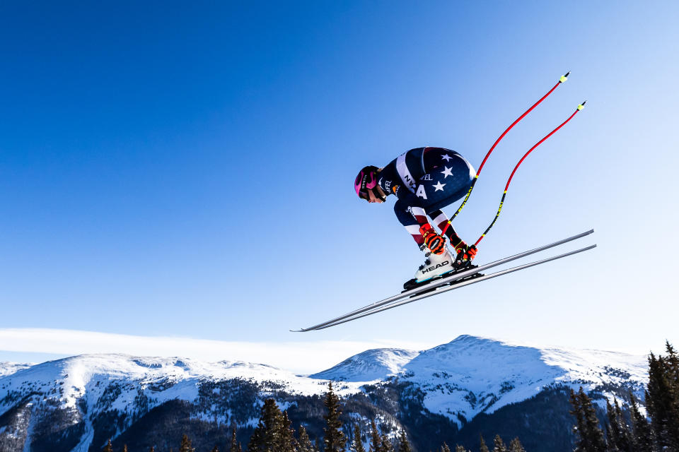 Keely Cashman at Copper Mountain Resort on November 20, 2024 in Copper Mountain, Colorado. Photo: @dustinsatloff // @usskiteam