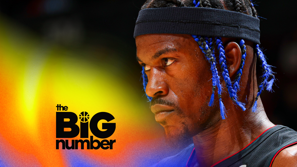 Jimmy Butler #22 of the Miami Heat looks on during the game against the Toronto Raptors on December 1, 2024 at the Scotiabank Arena in Toronto, Ontario, Canada. (Photo by Vaughn Ridley/NBAE via Getty Images)