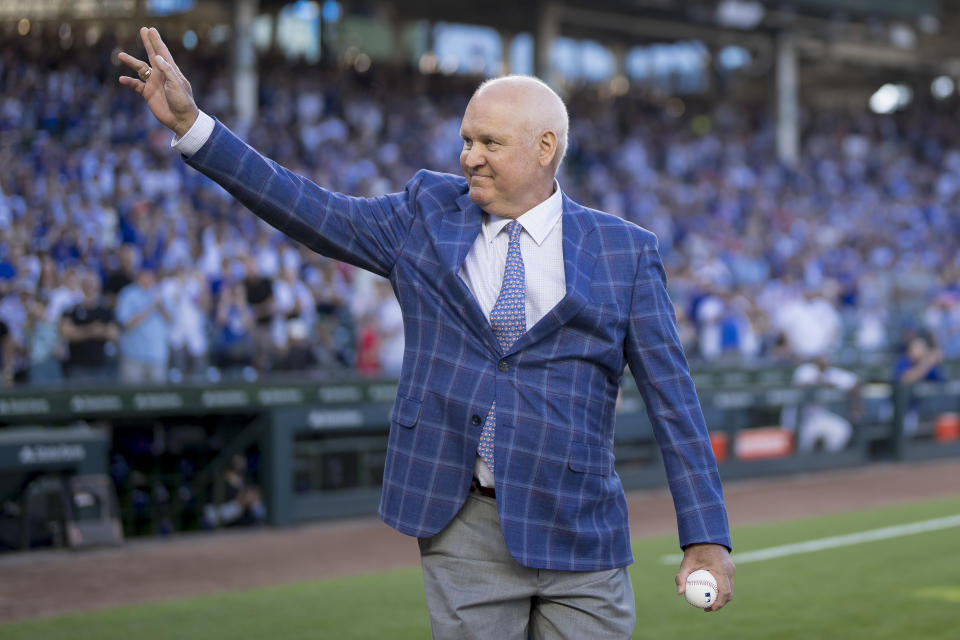 CHICAGO, IL - June 23: The 64-year-old Sandberg revealed in January that he had been diagnosed with metastatic prostate cancer. (Photo by Matt Dirksen/Chicago Cubs/Getty Images)