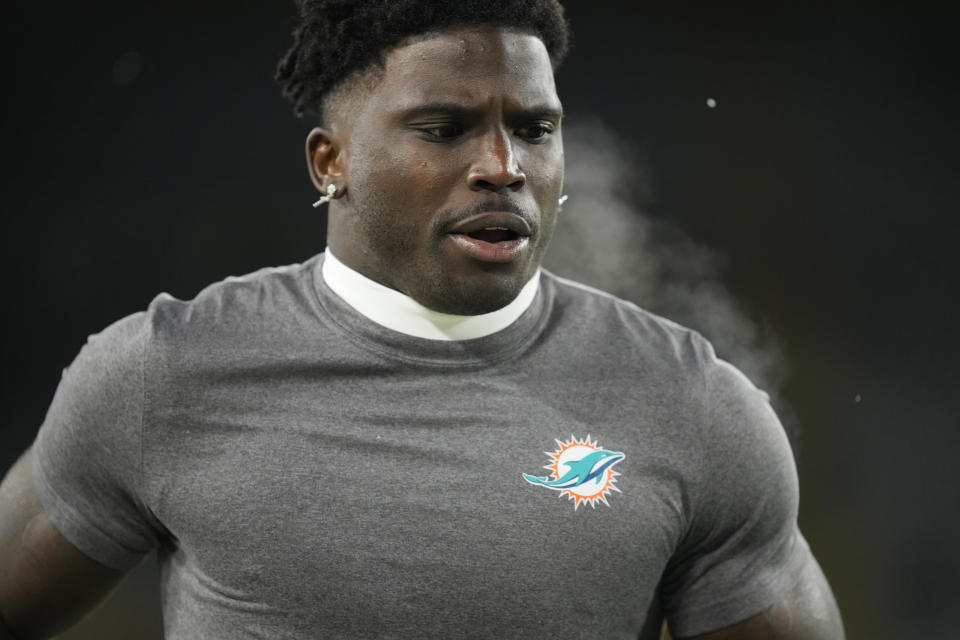 Tyreek Hill #10 of the Miami Dolphins 