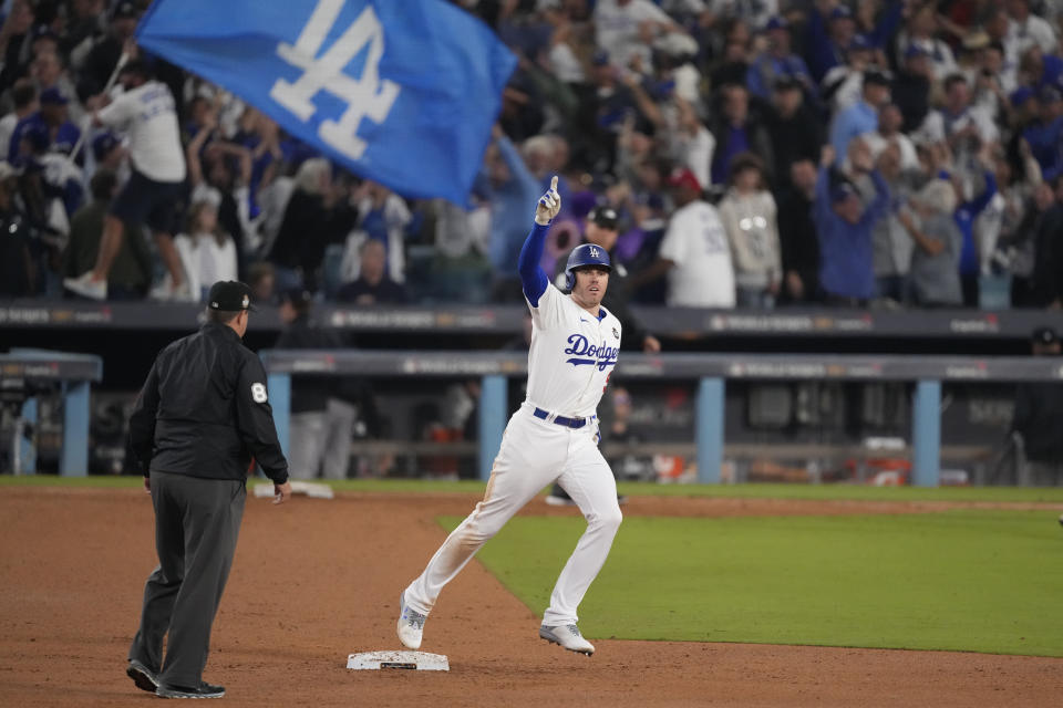 Freddie Freeman's walk-off grand slam in Game 1 of the World Series helped vault the Dodgers to the championship. (AP Photo/Mark J. Terrill, File)