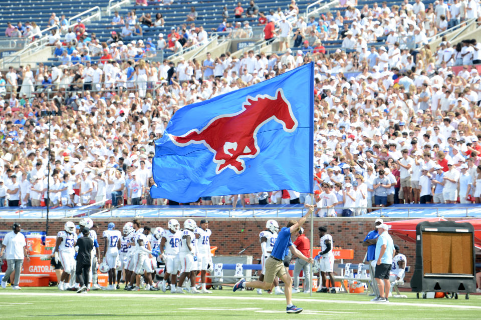 SMU is headed to the College Football Playoff after going 11-2 in its first season in the ACC. (John Rivera/Icon Sportswire via Getty Images)