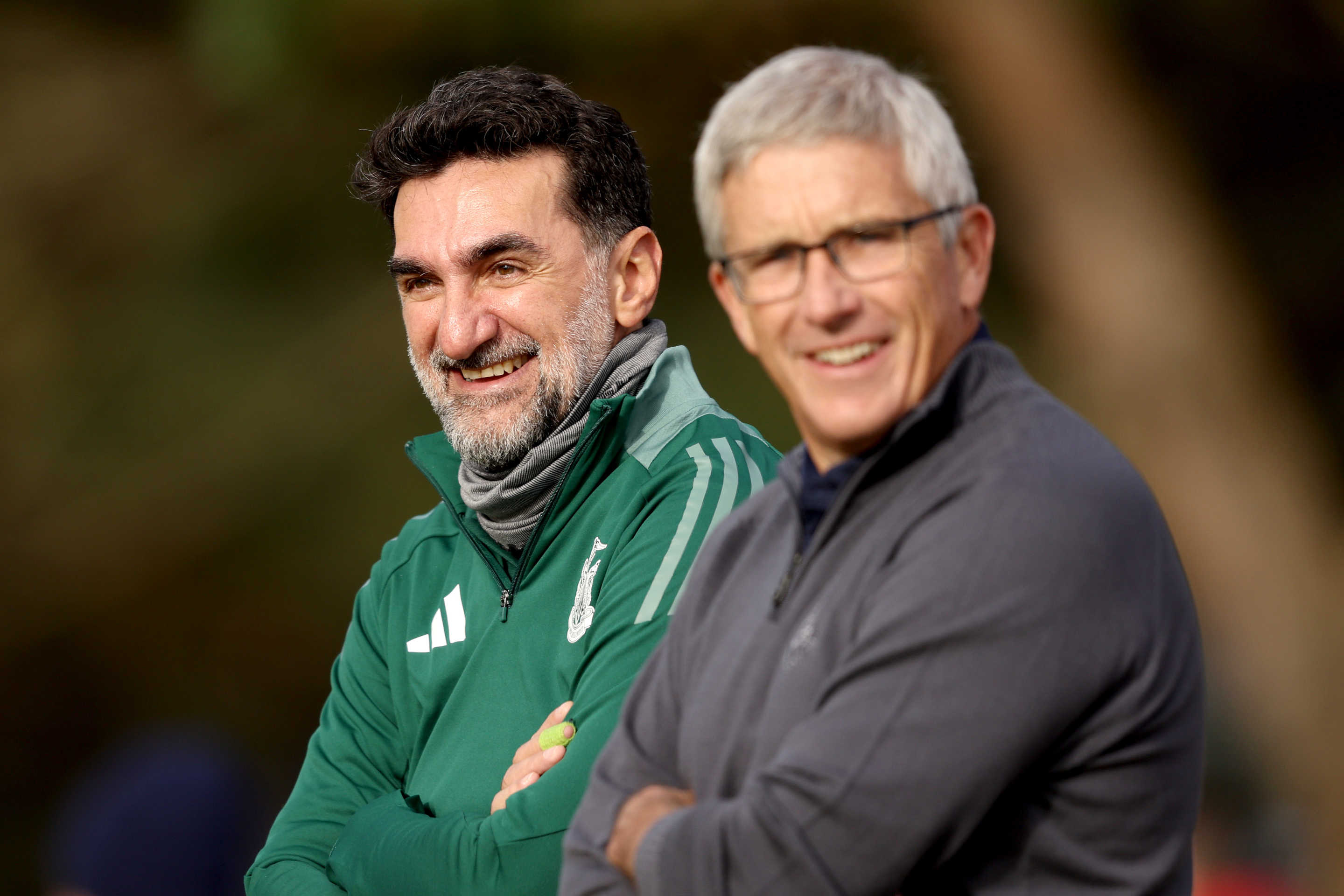 ST ANDREWS, SCOTLAND - OCTOBER 03: Yasir Al-Rumayyan, Governor of Saudi Arabia's Public Investment Fund interacts with Jay Monahan, Commissioner of the PGA Tour (obscured) during day one of the Alfred Dunhill Links Championship 2024 at Carnoustie Golf Links on October 03, 2024 in Carnoustie, Scotland. (Photo by Warren Little/Getty Images)