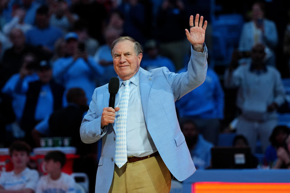 After spending his entire professional career coaching in the NFL, 72-year-old Bill Belichick stunned the college football world by taking the job at North Carolina. (Photo by Grant Halverson/Getty Images)