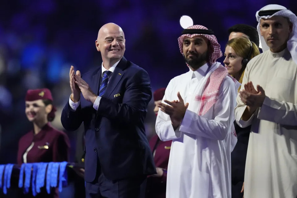 FIFA president Gianni Infantino has faced growing criticism over his failure to address human rights concerns in World Cup host countries. (Manu Fernandez/AP Photo)