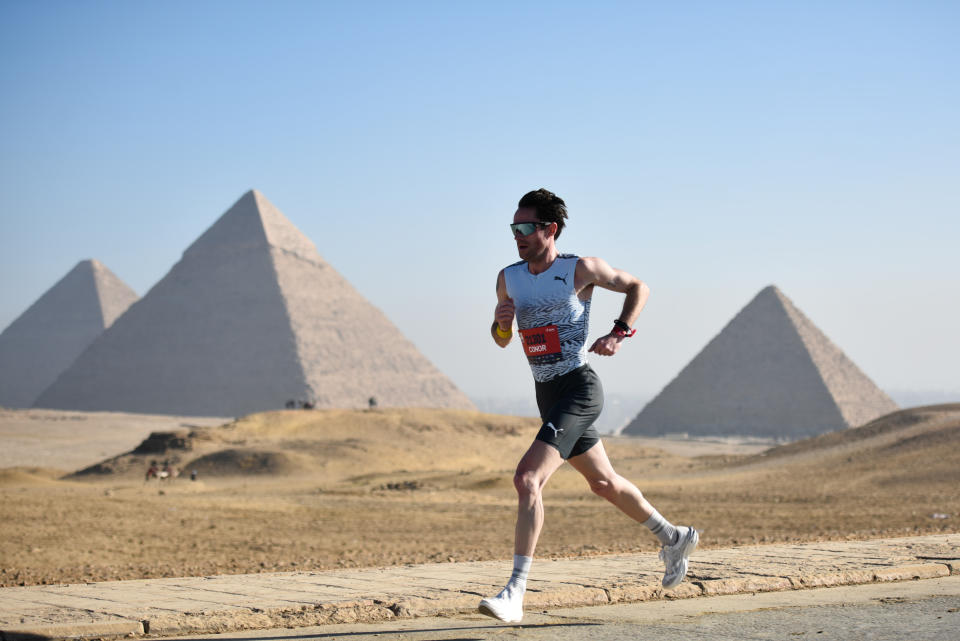 I could think of worse places to run 13.1 miles. (Sayed Hassan/Getty Images)