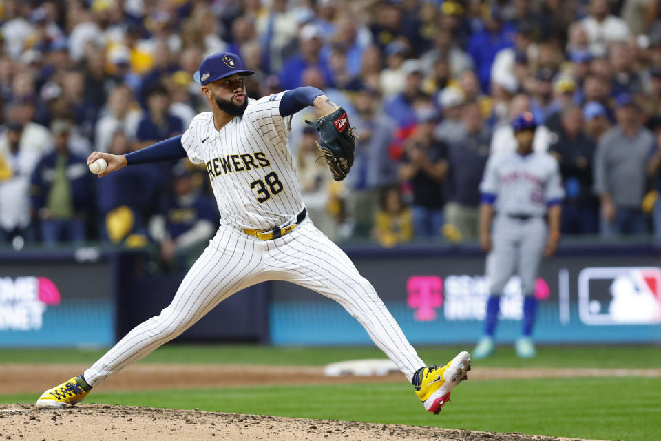 MILWAUKEE, WI - Devin Williams recorded 65 saves for the Brewers over the past three seasons. (Photo by Larry Radloff/Icon Sportswire via Getty Images)