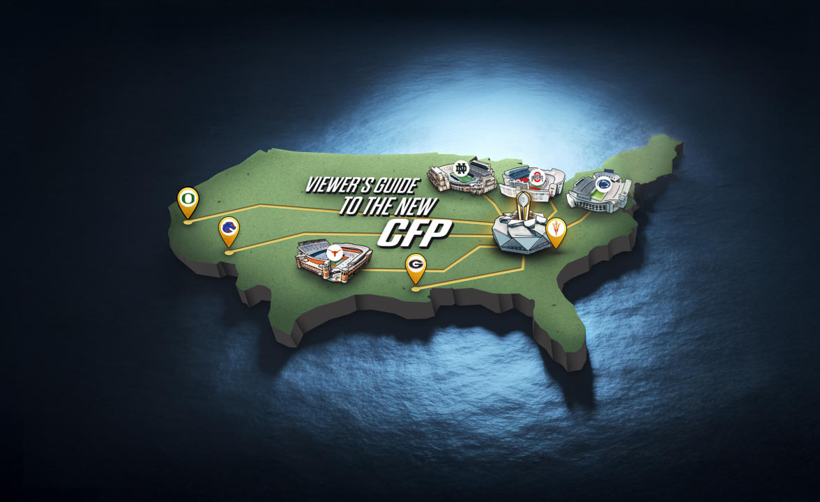 All roads lead to Atlanta in the inaugural 12-team College Football Playoff. (Taylor Wilhelm/Yahoo Sports)