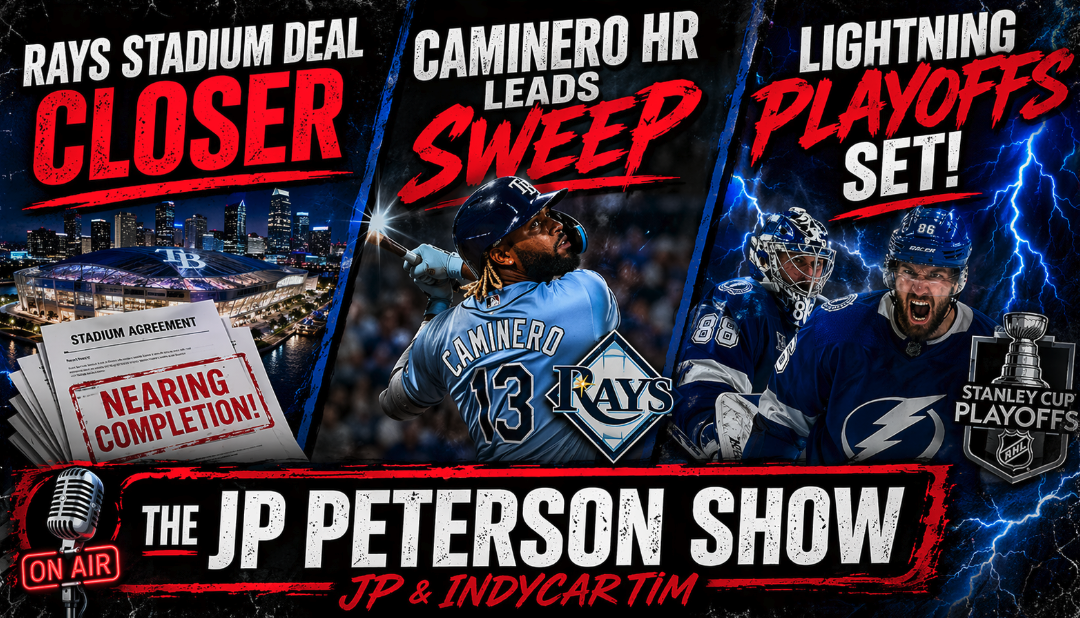 Rays Stadium Deal Nears Finish? | Caminero HR Sparks Rays Sweep | Lightning Playoff Matchup Set | The JP Peterson Show