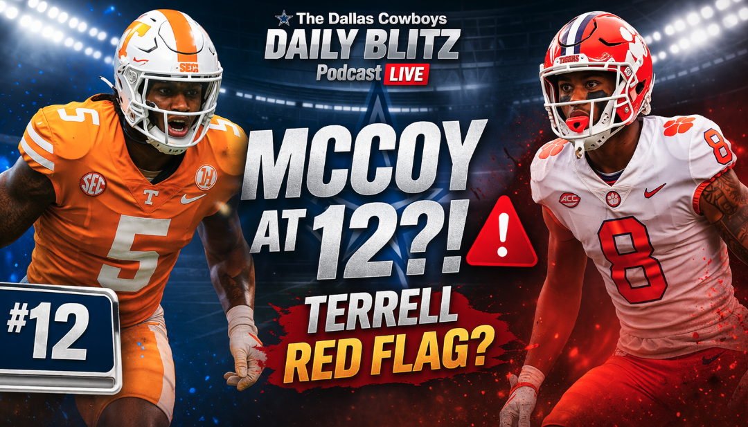 Cowboys Draft Update: Jermod McCoy Rising, Avieon Terrell Injury Concern