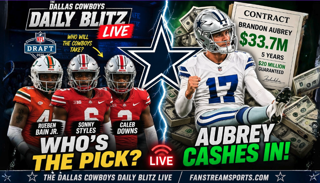 Cowboys Draft Rumors Heat Up | Caleb Downs, Sonny Styles, Rueben Bain + Brandon Aubrey Paid