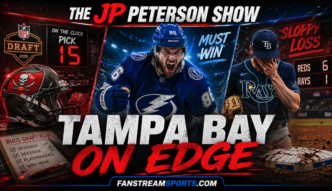Bucs Draft Buzz, Lightning Must-Win, Rays Blow It vs Reds | The JP Peterson Show LIVE