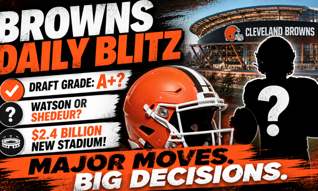 Browns Draft Win? Shedeur Sanders QB Debate & New Stadium
