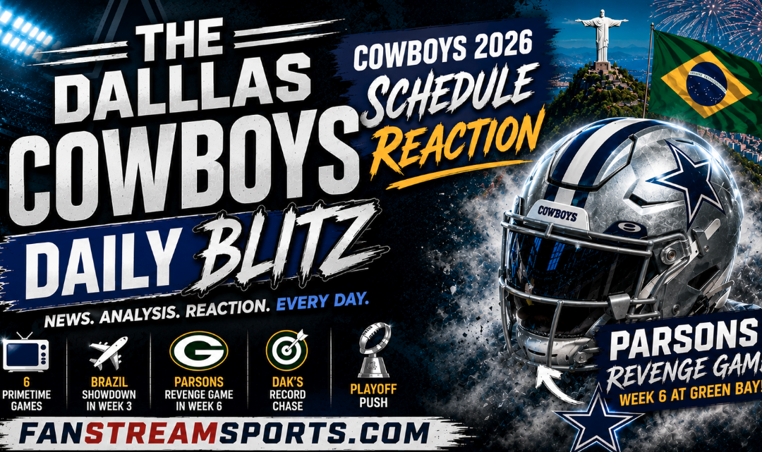 Cowboys 2026 Schedule: Parsons Revenge Game, Dak Record Chase & Brutal NFL Gauntlet