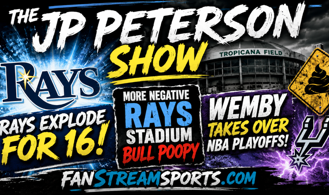 Rays Drop 16 as Stadium Drama Gets Uglier & Wemby Owns the Playoffs | JP Peterson Show