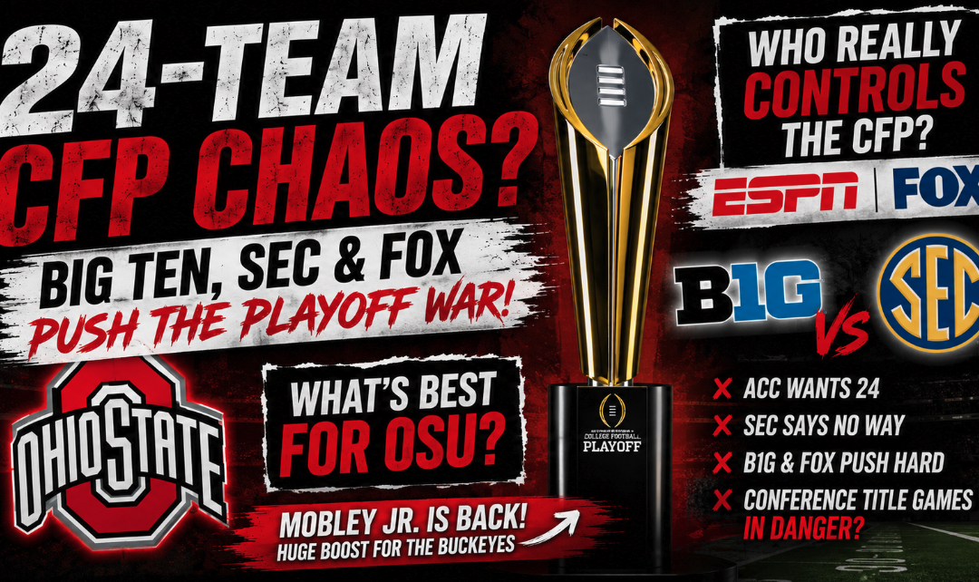 24-Team CFP Chaos? Ohio State, Big Ten & Fox Push The Playoff War