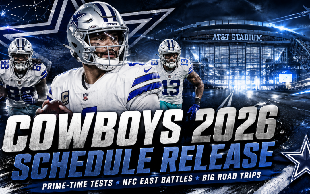 Cowboys 2026 Schedule Loaded With Prime-Time Tests