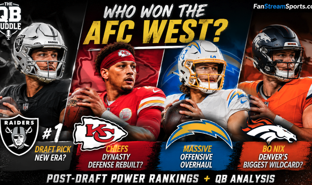 Who Won the AFC West? Post-Draft Power Rankings & QB Analysis | QB Huddle Podcast