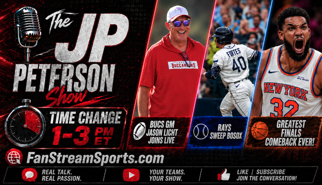 Jason Licht Joins LIVE + Rays Sweep BoSox & Greatest NBA Finals Comeback Ever | JP & IndyCarTim
