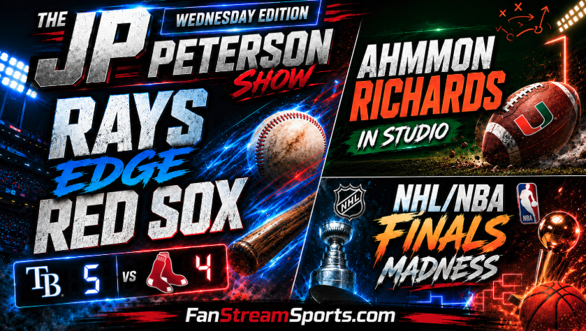 Rays Survive Sox, Finals Chaos Erupts & Ahmmon Richards Joins JP In Studio