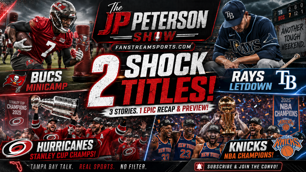 Two Shocking Championships, Bucs Minicamp Buzz & Rays Weekend Letdown | JP & IndyCarTim