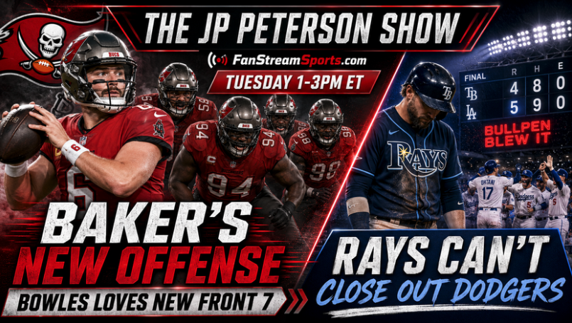 Baker’s New Offense Gets Real | Bowles’ Front 7 Looks Nasty + Rays Melt In L.A. | JP & IndyCarTim