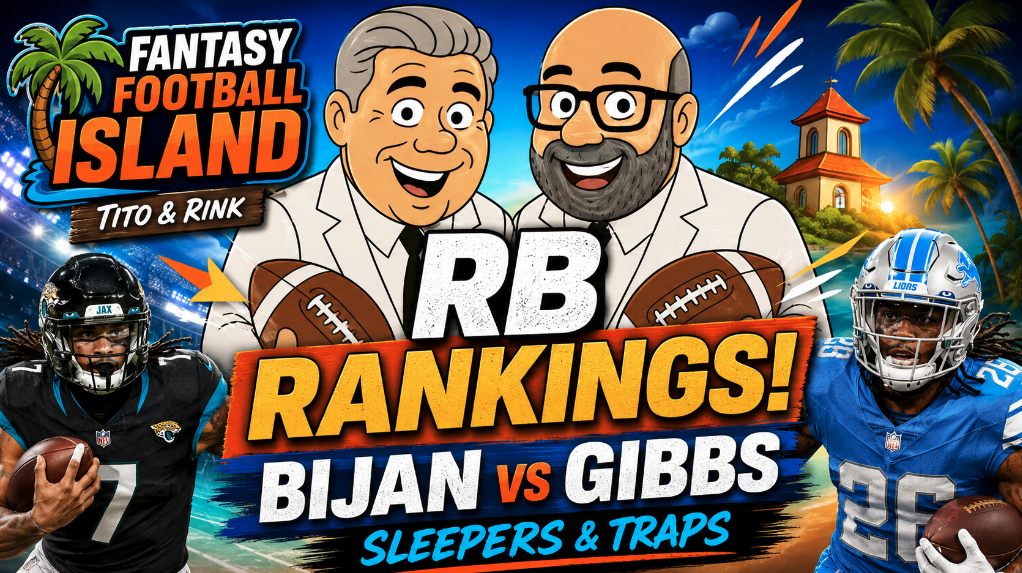 Fantasy Football RB Rankings: Bijan vs Gibbs, Draft Traps & Sleepers
