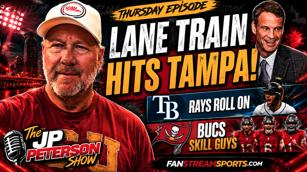 LANE KIFFIN HIJACKS TAMPA?! Rays Stay Hot + Bucs’ New Weapons | JP Peterson Show
