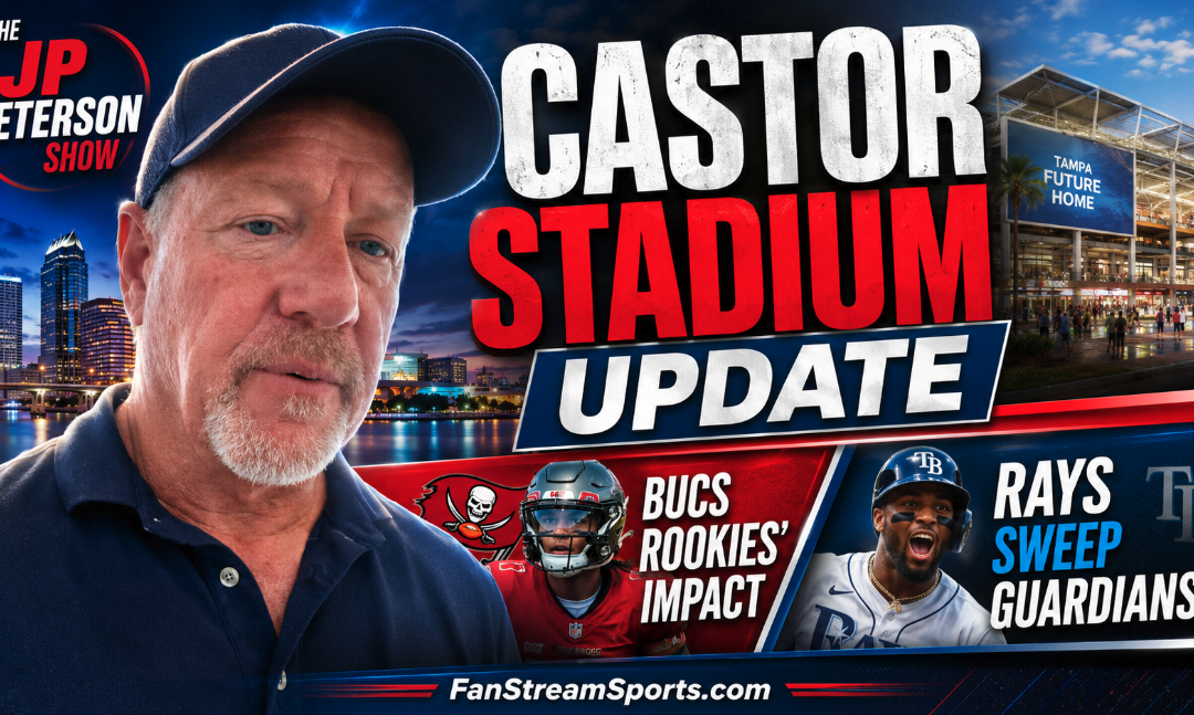 Castor Updates Rays’ New Stadium | Bucs Rookies Report + Rays Sweep Cleveland