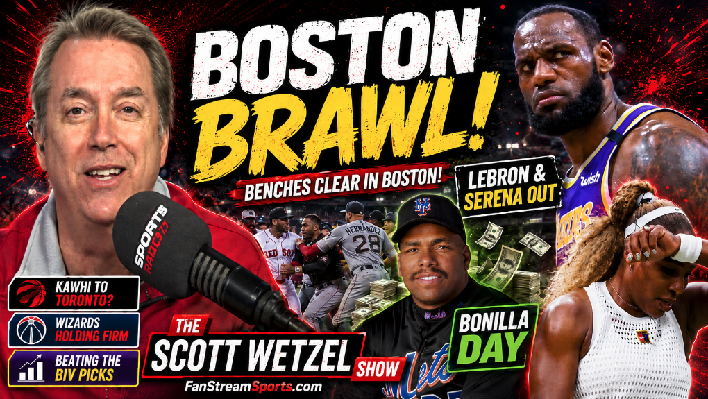 Boston Brawl Chaos, Bobby Bonilla Day & LeBron/Serena Sent Packing | Scott Wetzel Show