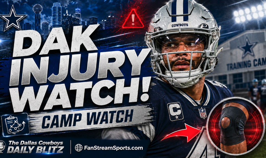 DAK’S KNEE ALREADY A PROBLEM?! Cowboys Camp Starts With a Scare